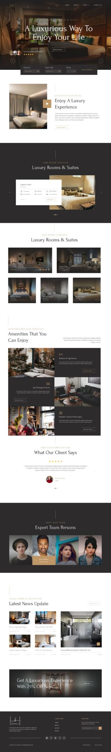 Hotel UI UX Design